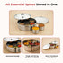 Vinod Hammered Stainless Steel Masala Dabba Spice Box with 7 Containers Spoon and Inner Lid Rust Resistant High Quality Build No 12