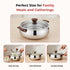 Vinod Stainless Steel Aroma Insulated Casserole with Glass Lid and Wooden Knob 750 ml High Grade Stainless Steel Rust Free PUF Coating