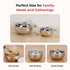 Vinod Stainless Steel Montero Insulated Casserole with Glass Lids and Steel Knobs Set of 2 500 ml 900 ml High Quality Stainless Steel Rust Free