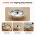 Vinod Stainless Steel Royal Veg Serving Dish with Cover 1300 ml Highest Grade Stainless Steel Tough and Strong Dishwasher Safe