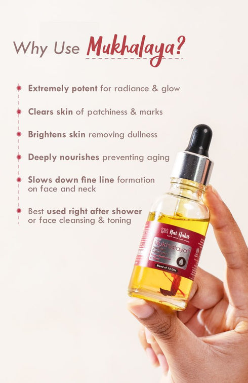 Nat Habit Pure Saffron Tuberose Mukhalaya 30ml