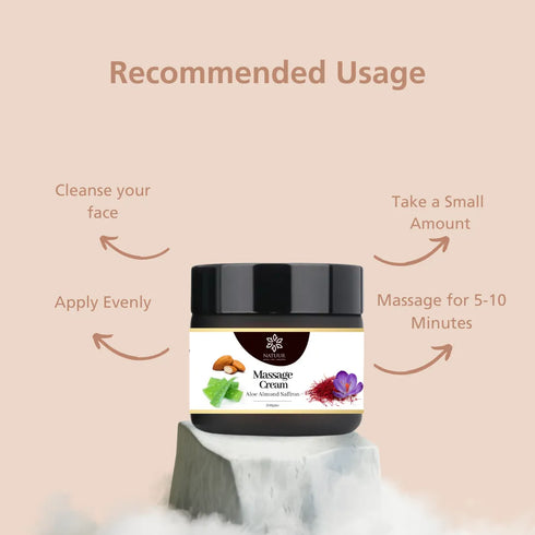Natuur Aloe almond saffron facial massage cream
