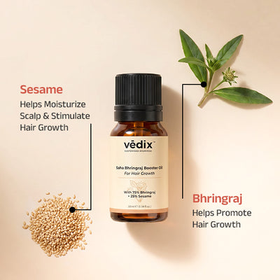 Vedix Saha Booster Oil With Bhringraj & Sesame