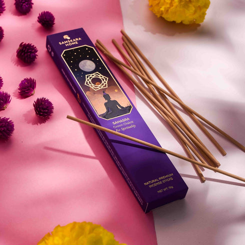Samskara Home Sahasra - Crown Chakra Incense 15pcs (For Spirituality)