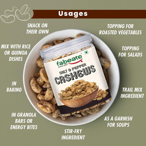 Fabeato Salt & Pepper Cashews