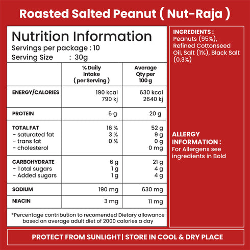 Jabsons Foods Salted Roasted Peanuts