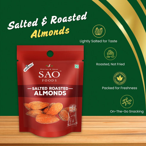 SAO Foods Salted Roasted Almonds