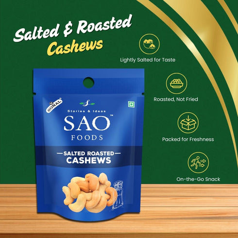 SAO Foods Salted Roasted Cashews