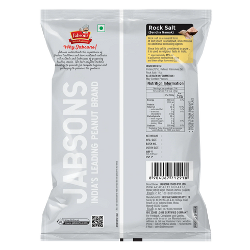 Jabsons Foods Salted Sundried Potato Chips