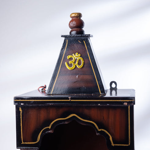 Samskara Home Classic Wooden Finish Om Mandir
