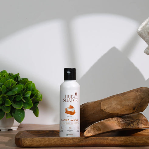 Hue And Shades Organic Sandalwood Facewash Powder