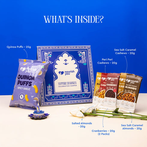 Nourish You Mini Utsav Box – Sapphire Jharoka | Diwali Gift Hamper