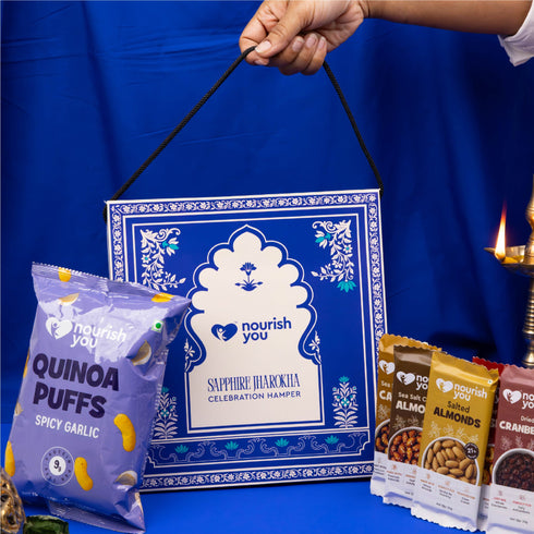 Nourish You Mini Utsav Box – Sapphire Jharoka | Diwali Gift Hamper