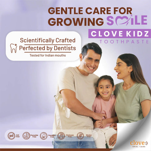 Clove Oral Care Kidz Toothpaste & Get Free Sensitive Sachet Sample