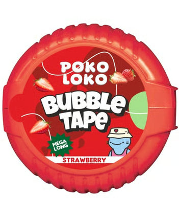 Poko Loko Strawberry Tape Bubble Gum