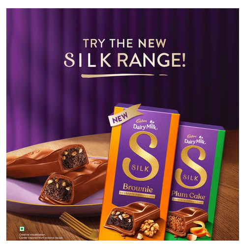 Cadbury Dairy Milk Silk Desserts Plum Cake Milk Chocolate Bar -70 g