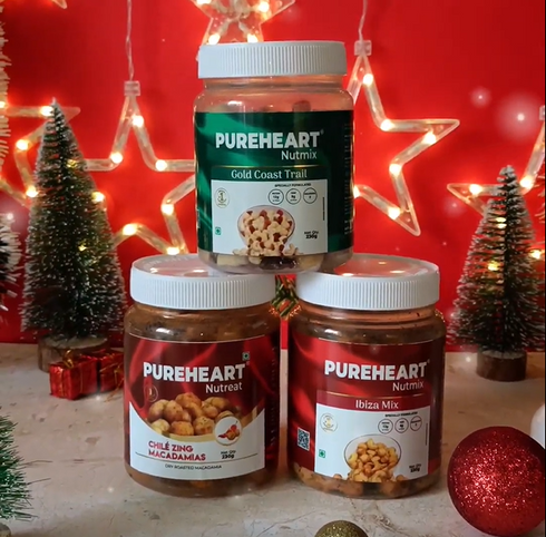 PUREHEART Australian Macadamia Gift Hamper | 3 in 1 Hamper