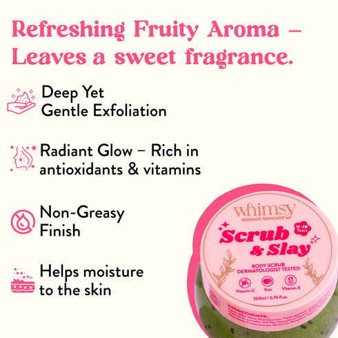 Whimsy Beauty Kiwi Body Scrub