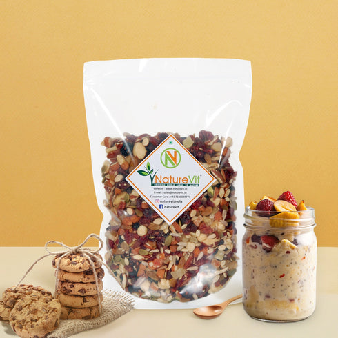 NatureVit Mixed Dry Fruits| Nuts| Seeds & Berries 20+ Varieties