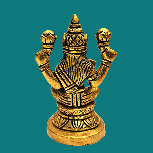 Tamas Brass Lord Ganesh Lakshmi Statue | Free Premium Gift Box