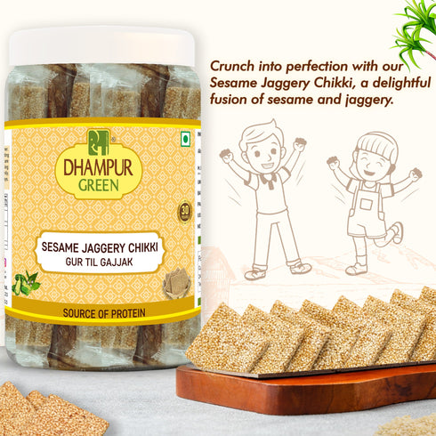 Dhampur Green Sesame Jaggery Chikki