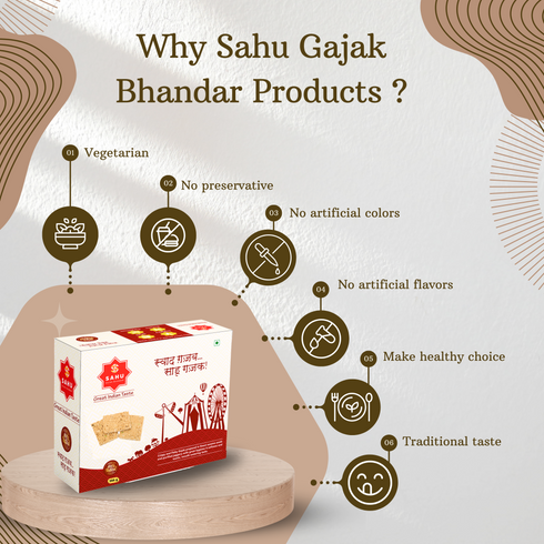 Sahu Gajak Bhandar Peanut Sesame Chikki