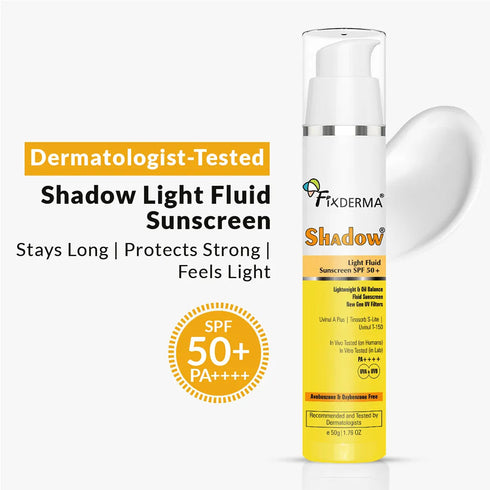 FixDerma Shadow Light Fluid Sunscreen SPF 50+