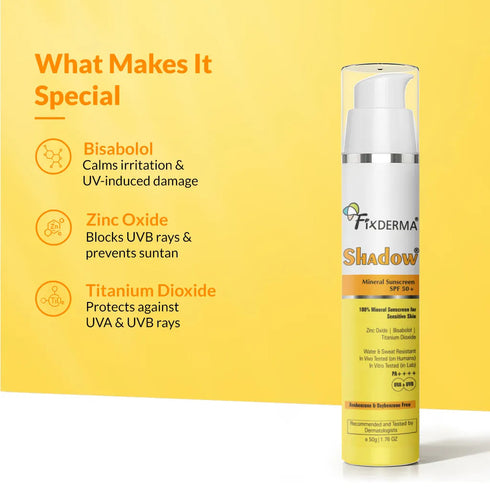 FixDerma Shadow Mineral Sunscreen SPF 50+