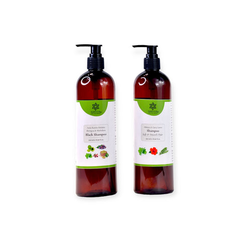 Natuur Natuur's Black Shampoo with Aloe, Hibiscus & Curry Leaves (Pack of 2)