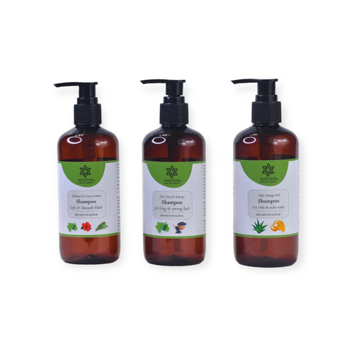 Natuur Aloe Vera Shampoo Set Hibiscus | Kalonji & Orange Peel