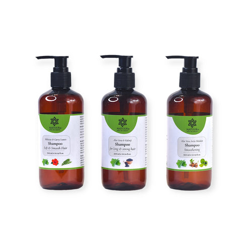 Natuur Aloe Vera Shampoo Set Hibiscus | Kalonji & Orange Peel