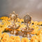 Samskara Home Shankha Chakra Brass Diya (Set Of 2)