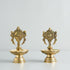 Samskara Home Shankha Chakra Brass Diya (Set Of 2)