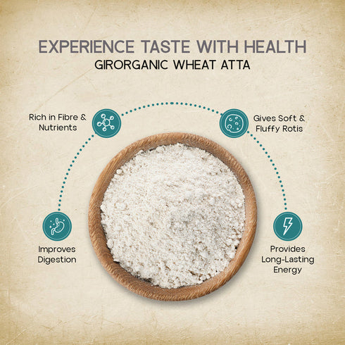 GirOrganic Sharbati Wheat Atta