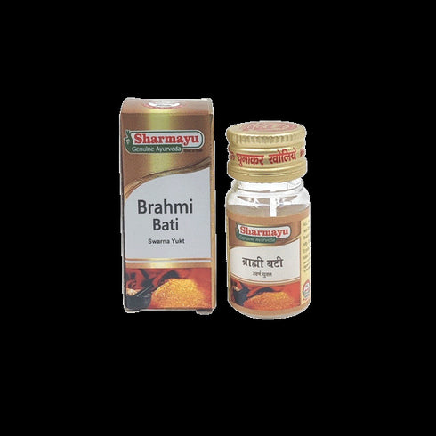 Sharmayu Ayurveda Brahmi Bati (Swarna Yukt)