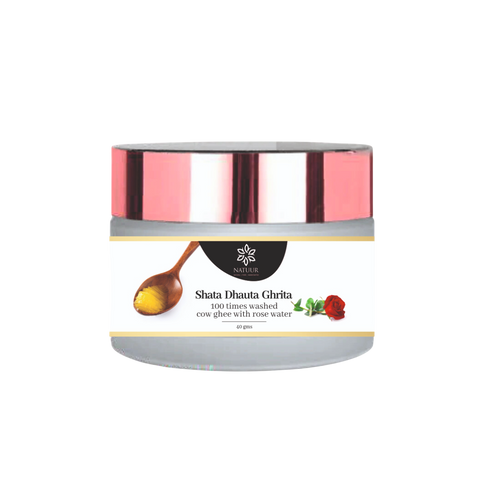 Natuur Shata Dhauta Ghrita Rose Deep Nourishment & Glowing Skin Night Cream