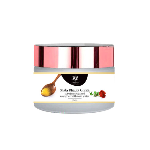 Natuur Shata Dhauta Ghrita Rose Deep Nourishment & Glowing Skin Night Cream
