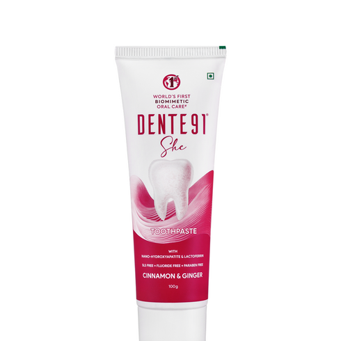Dente91 Family Toothpaste Combo (Enamel Pro 100g + SHE Toothpaste 100g + Kids Toothpaste, Strawberry Flavour 45g)
