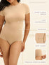 UNDERNEAT Short Sleeve Bodysuit - Beige