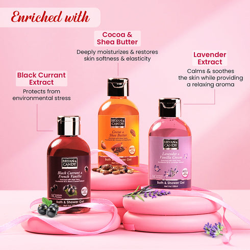 Bryan & Candy Shower Gel Kit for Her Pack of 3