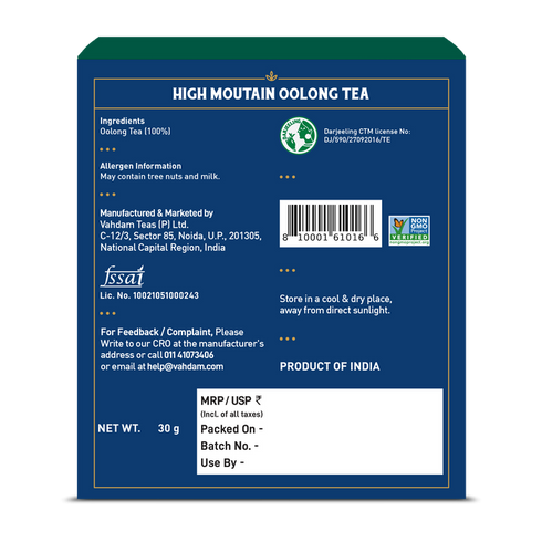 Vahdam Tea High Mountain Oolong Tea
