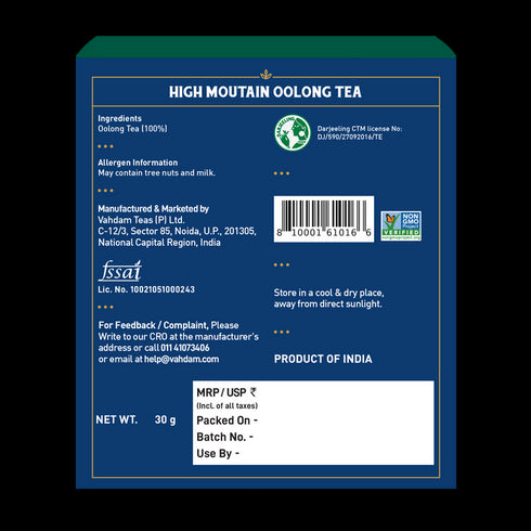 Vahdam Tea High Mountain Oolong Tea (15TB)