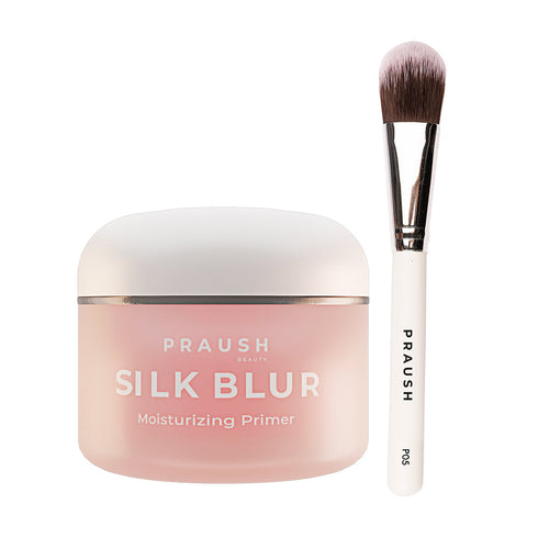 Praush Moisturizing primer & Applicator, P05 - Flat Foundation Application Brush