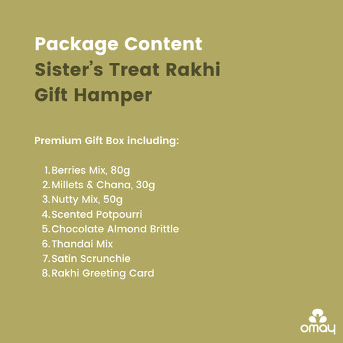 Omay Foods Sister’s Treat Rakhi Gift Hamper