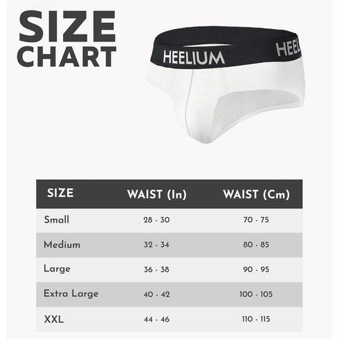 Heelium Bamboo Underwear Brief for Men - Pack of 2