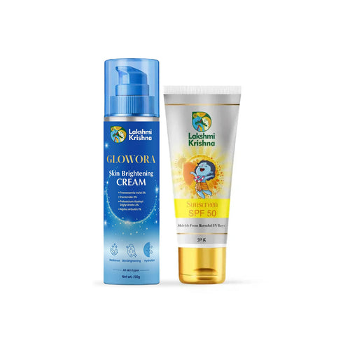 Lakshmi Krishna Naturals Skin Brightening Cream + Sunscreen SPF 50