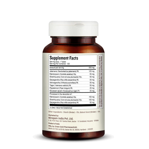 Nirogam Sleepmitram Tablets | Sleep - Insomnia Support