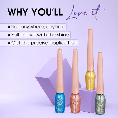 Colors Queen Sky Eyes Glitter Eyeliner | 5 Ml