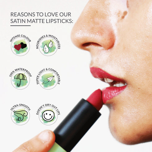 Disguise Satin Matte Lipstick Burgundy Chef 03
