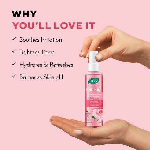 Joy Pink Rose Refreshing + Hydrating Toner